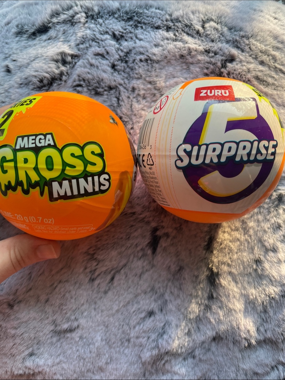 2pc LOT •ZURI• Mega Gross Minis Series 2 Novelty Unboxing Toys >> NWT NIB